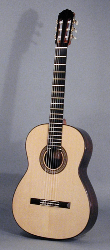 Guitar made by Jeff Elliott and purchased by Julian Bream.