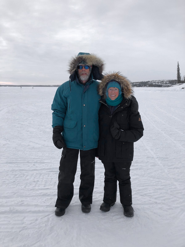 On the Great Slave Lake (2020) anticipating the intersection of Celsius and Farenhite (-40)
