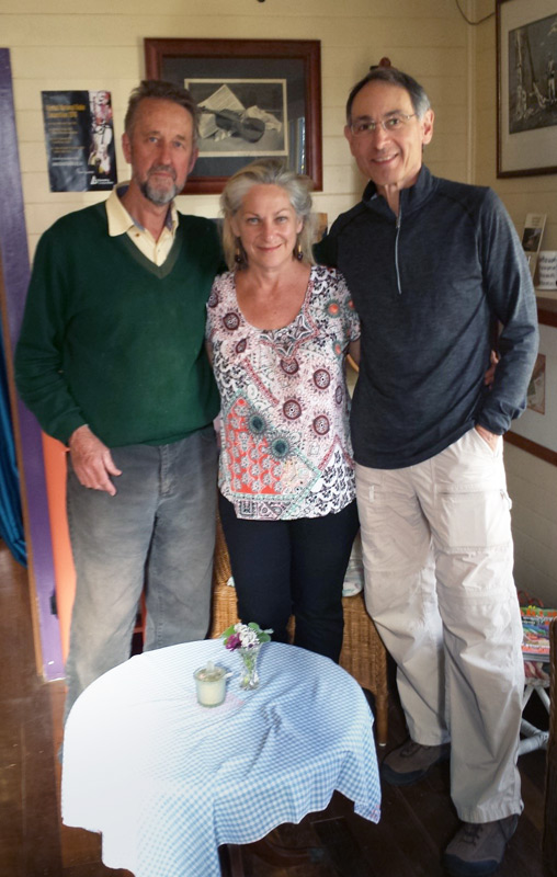 Graham with partner Angela MacPherson and author J. Oscar Azaret.