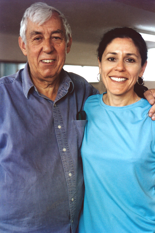 José Romanillos with Mónica Esparza. Photo courtesy of Mónica Esparza. Photo 4 of 5.