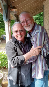 Old friends Jeff Elliott and Steve Klein. (Burton)