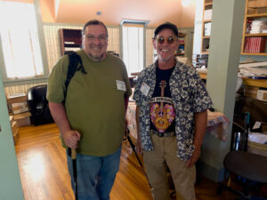 Tim Achuff and Dave Correia at the Guild office. (McElrath)