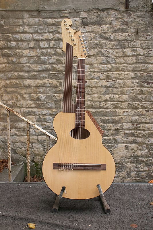 His student model Austo-German style harp guitar. (image 1 of 2)