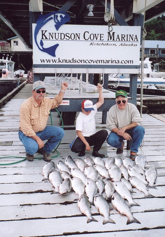 That's Mark Chanlynn on the right. In the center is Mark's son Matt. Looks like they caught some fish.