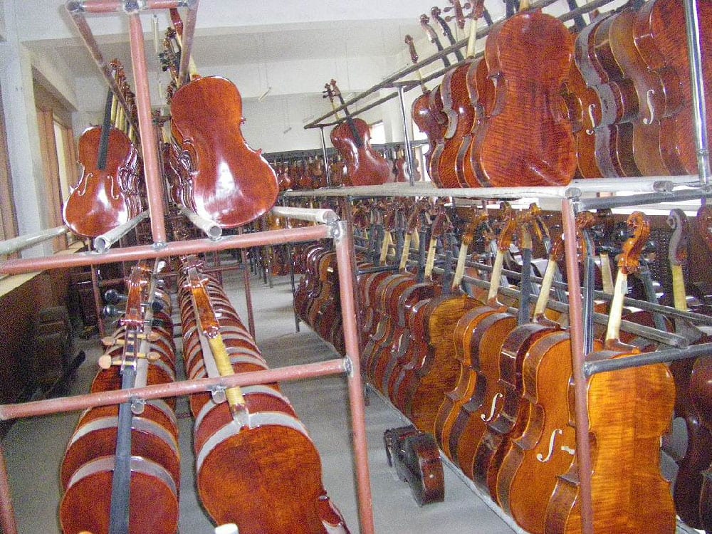 Bill Garafalo visits a violin factory in China. (image 1 of 8)