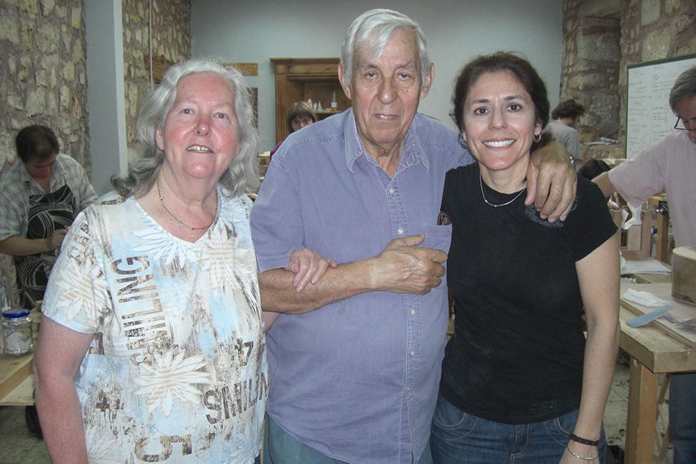 From left: Marian Harris Winspear, Jose L. Romanillos, Monica Esparza.	