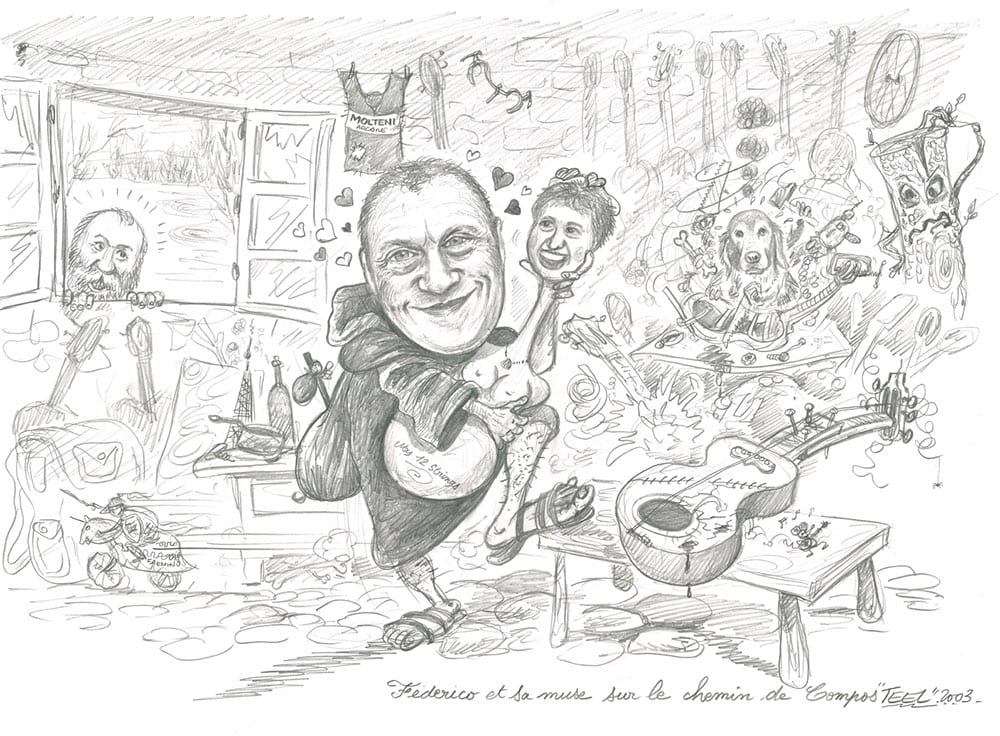 What it’s really like in the workshop of Federico Sheppard. (Cartoon by Guillaume Teel of France)