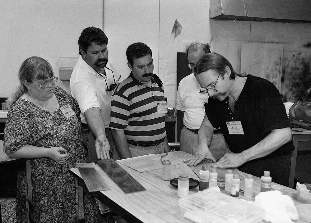 1995 GAL Convention: Josep Melo attends the French polish workshop by Dan Hoffman. (Image 1 of 3)
