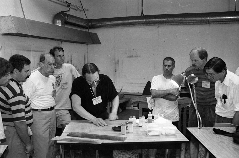 1995 GAL Convention: Josep Melo attends the French polish workshop by Dan Hoffman. (Image 2 of 3)
