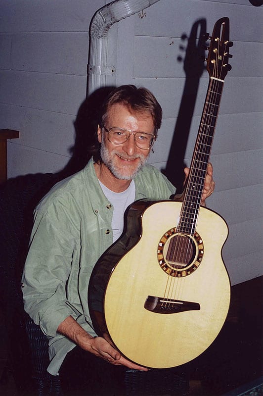 Steve Klein with guitars made by Josep Melo. (image 2 of 2)