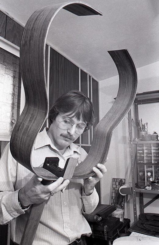 During his time working at Elderly Instruments, 1970 (Image 1 of 3).	