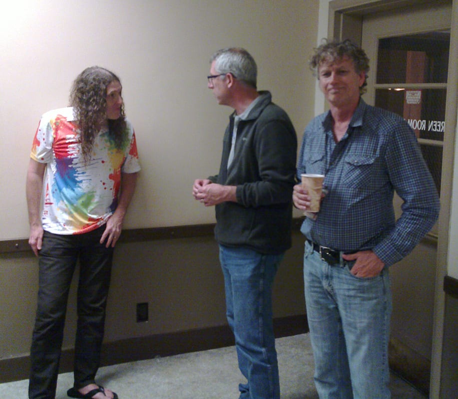 Through an unlikely series of events, I got tickets to see Weird Al Yankovic when he was at Purdue and got to be part of the meet-and-greet after the show. Jim West is his guitarist. It was a great show and the level of music was impressive. From what I could tell, Al and Jim seemed like nice people.