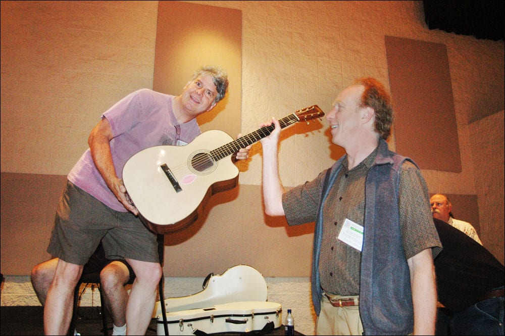 Puzzle Fun: How many of these 2004 GAL Convention steel string listening session participants can you identify? (Image 2 of 15).