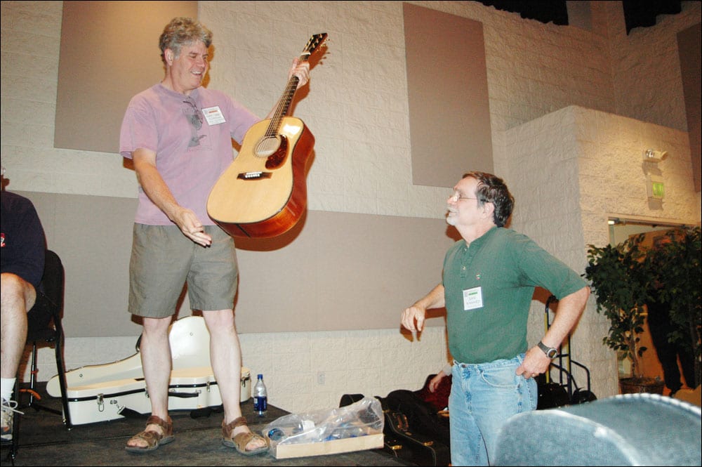 Puzzle Fun: How many of these 2004 GAL Convention steel string listening session participants can you identify? (Image 3 of 15).