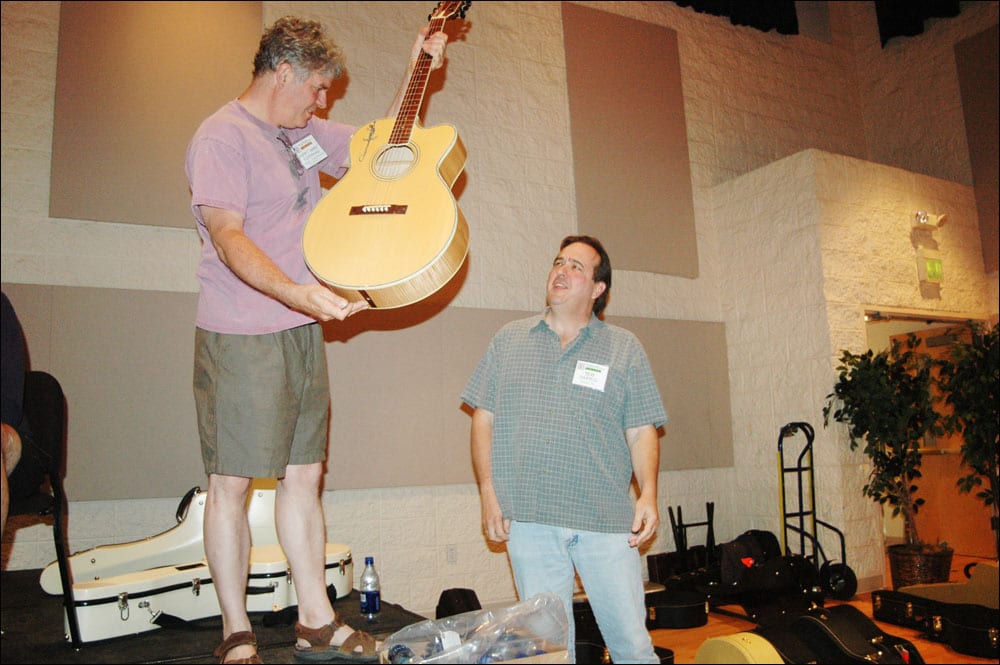 Puzzle Fun: How many of these 2004 GAL Convention steel string listening session participants can you identify? (Image 9 of 15).