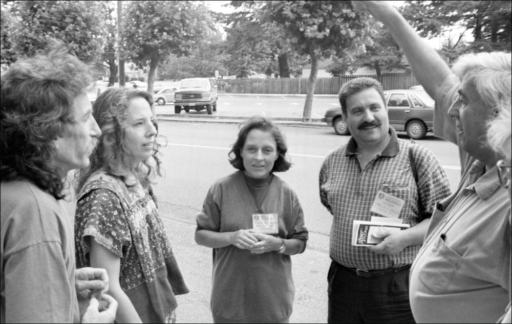 With (from left) Gabor Schoffer, Anna Laura Robertson, Carme, and Josep Melo.