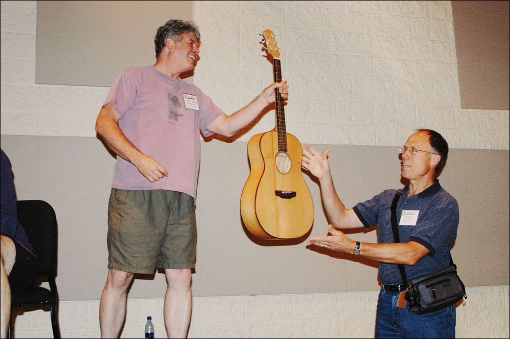 Puzzle Fun: How many of these 2004 GAL Convention steel string listening session participants can you identify? (Image 14 of 15).