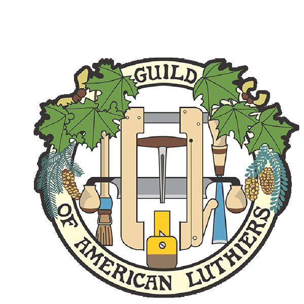 logo for guild of american luthiers