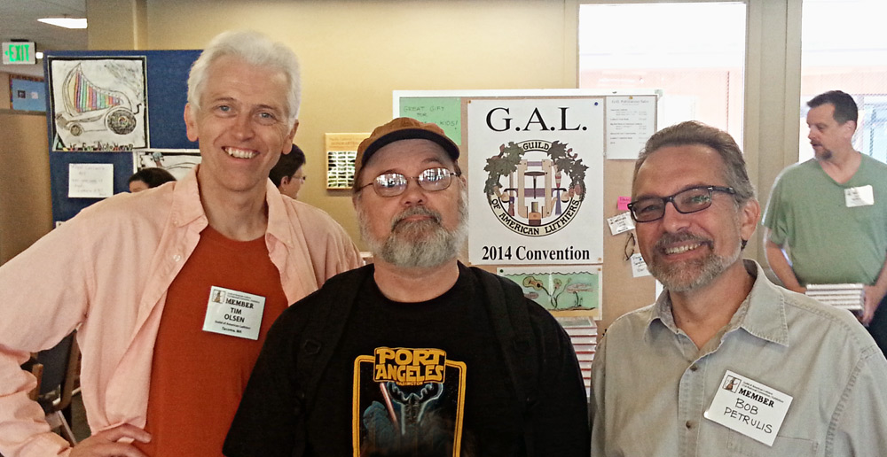 From left: Tim, Leo, and Bob at the 2014 GAL Convention. Bob continues to serve the Guild as a member of our Board of Directors.