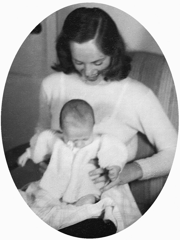 Baby Bob and Mom. Photo courtesy of Jean Gilman.